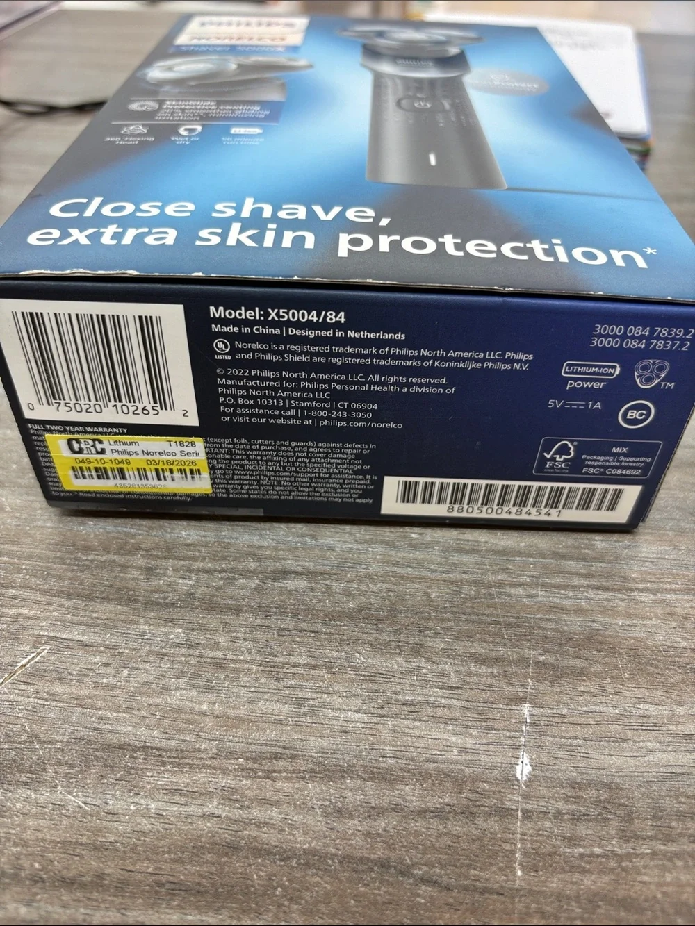 Philips Norelco Shaver 5000X X5004/84 Wet & Dry Electric Shaver